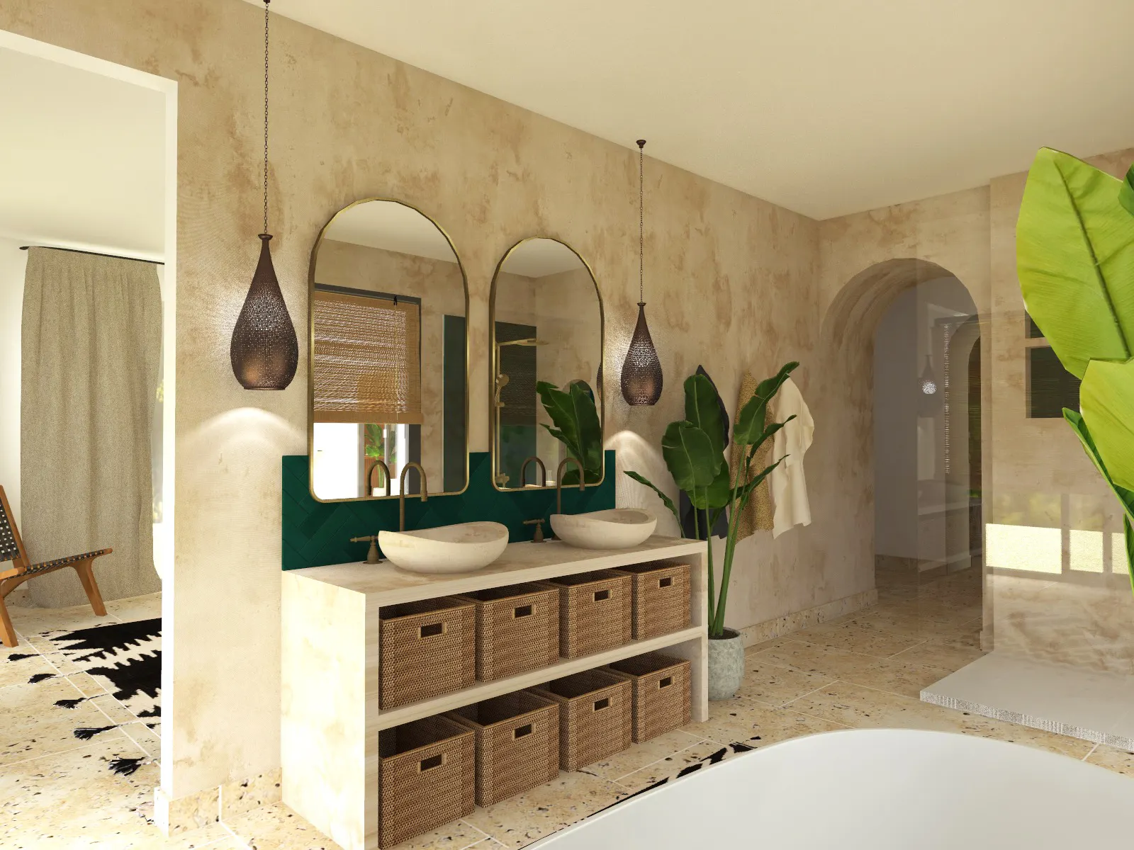 Salle de bain après réhabilitation